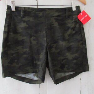 New Spanx Sunshine Shorts S Small Green Camo Camouflage Pull On Slimming